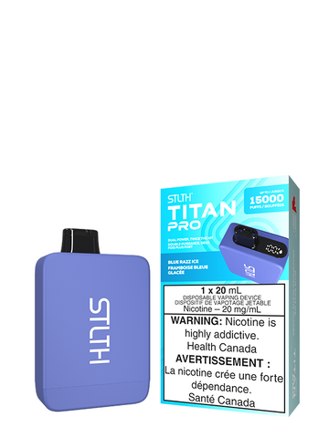 BLUE RAZZ ICE STLTH TITAN PRO DISPOSABLE