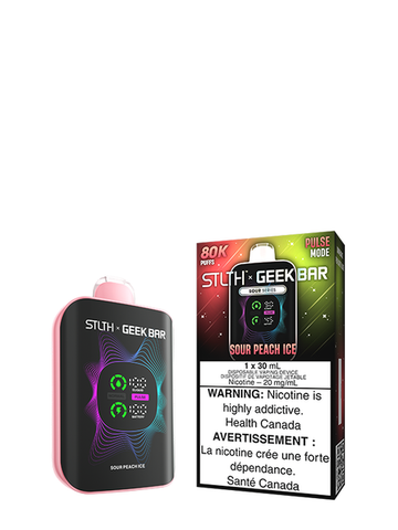 Sour Peach Ice STLTH x GEEKBAR Disposable (Carton of 4 Units) - DigitalSmokeSupplies.com