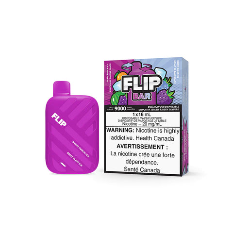 GRAPE PUNCH ICE AND BERRY BLAST ICE FLIP BAR DISPOSABLE