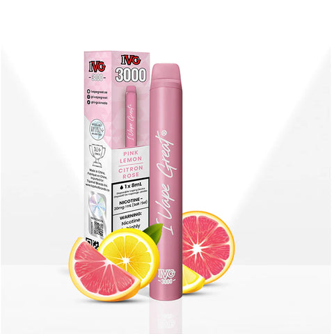 Pink Lemonade IVG 3000 Disposable