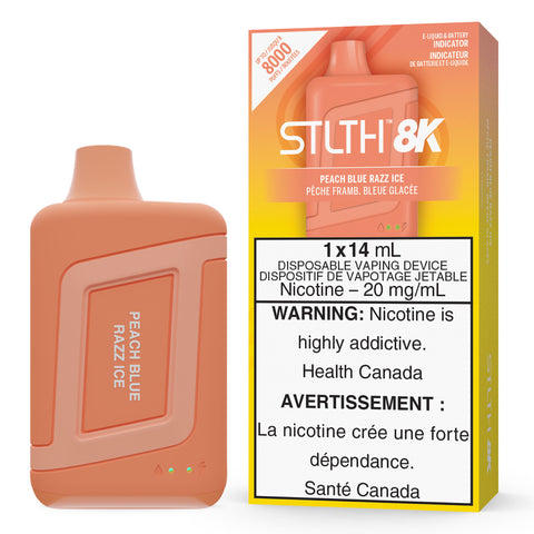 Peach Blue Razz Ice STLTH 8K Disposable