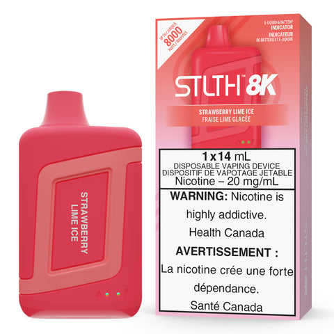 Strawberry Lime Ice STLTH 8K PRO Disposable