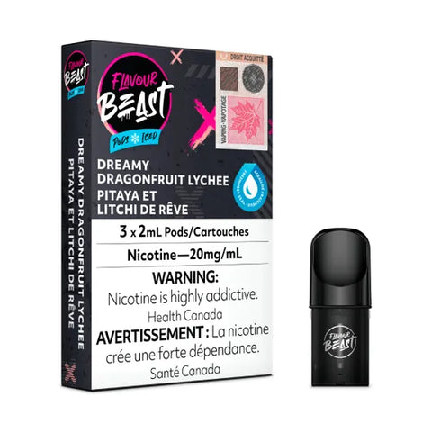 Dreamy Dragonfruit Lychee Iced - Flavour Beast Pod (3/PK)