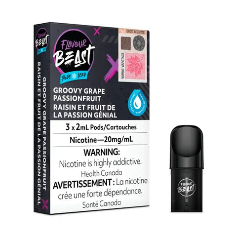 Groovy Grape Passionfruit Iced - Flavour Beast Pod (3/PK)