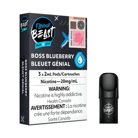 Boss Blueberry Iced - Flavour Beast Pod (3/PK)