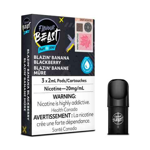 Blazin' Banana Blackberry Iced - Flavour Beast Pod (3/PK)