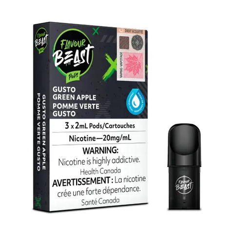 Gusto Green Apple - Flavour Beast Pod (3/PK)