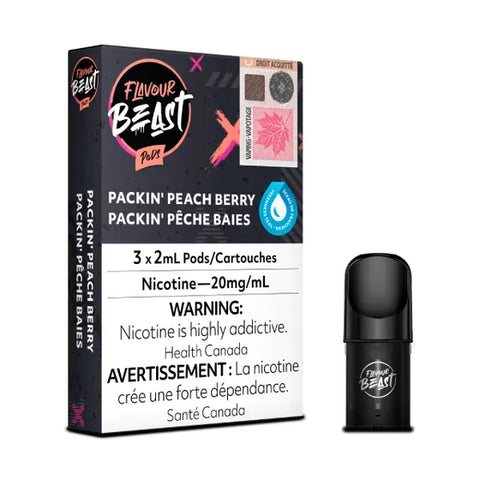 Packin' Peach Berry Flavour Beast Pod (3/PK)