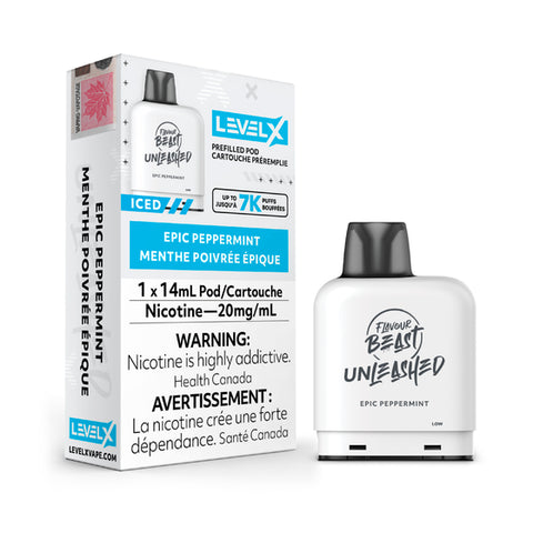 Epic Peppermint - Level X Flavour Beast Unleashed Pod  14mL